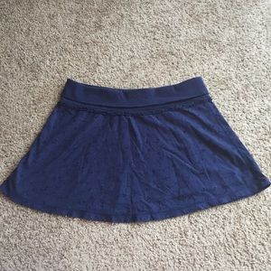 American Eagle outfitters navy eyelet skirt Sz L